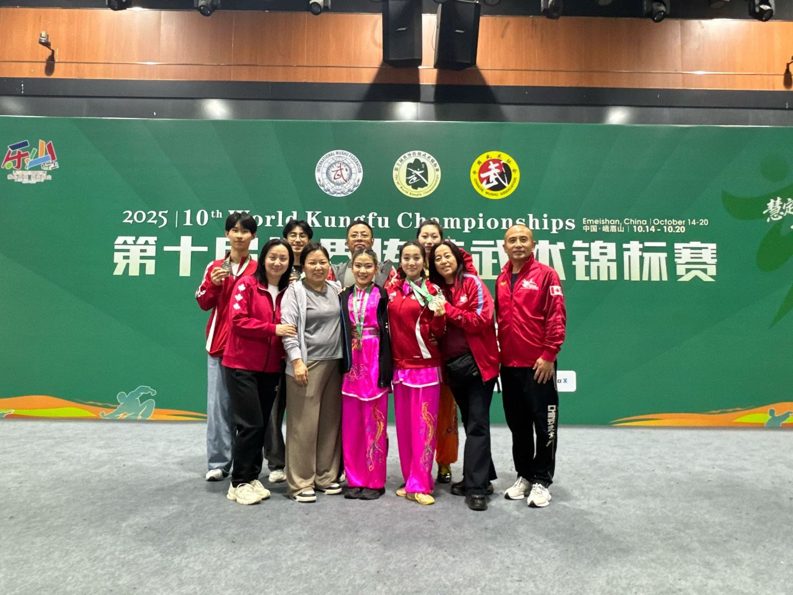 The team at the 10th World Kung Fu Championships